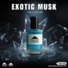 Exotic Musk Perfume Oil bottle with bergamot and cedarwood notes