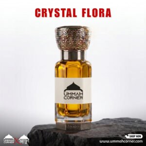 Crystal Flora Perfume Oil – White floral, sweet, fruity, musky, powdery and aquatic fresh attar. Long lasting, alcohol-free fragrance.