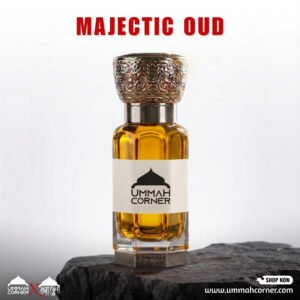 Majestic Oud Perfume Oil – Warm Amber Woody Oud Attar with Vanilla & Musk