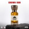 Crown Oud Perfume Oil – deep woody Arabic fragrance with oud, saffron, incense, patchouli, jasmine, vetiver, cedar and sandalwood.
