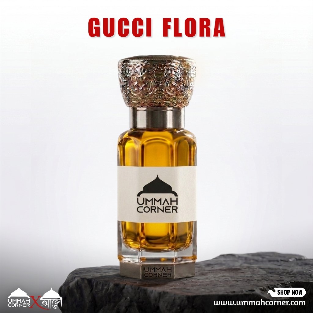 Gucci Flora Perfume Oil – sweet white floral and fruity fragrance with lactonic, citrus and patchouli notes. Elegant and feminine perfume oil.