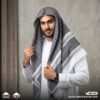 Black & White Shemagh Ghutrah Keffiyeh Scarf – Premium Arab Headscarf